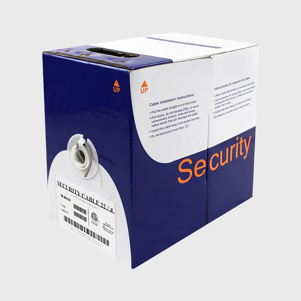 Wavenet SC2204RXX1-S 22/4 Stranded Copper 4C Riser 22AWG CMR 1000ft Security Cable (Pull Box)