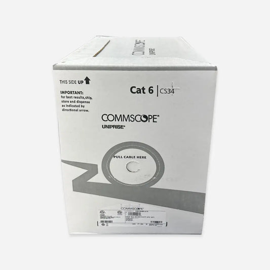 Cat6 Plenum CommScope CS34P Solid Copper 1000ft USA Made Blue Cable