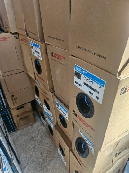 SUPERIOR ESSEX 77-240-2B Cat6 Plenum Pull Box 1000 Feet UL Listed USA-Made Solid Copper Cable