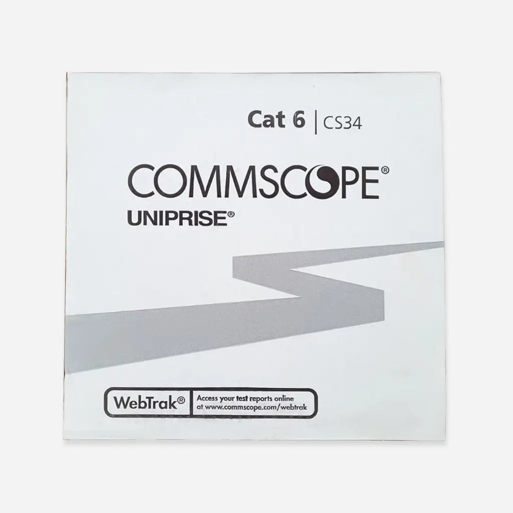 Cat6 Plenum CommScope CS34P Solid Copper 1000ft USA Made Blue Cable